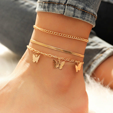 Women's Summer Anklet in 18K Gold Plated